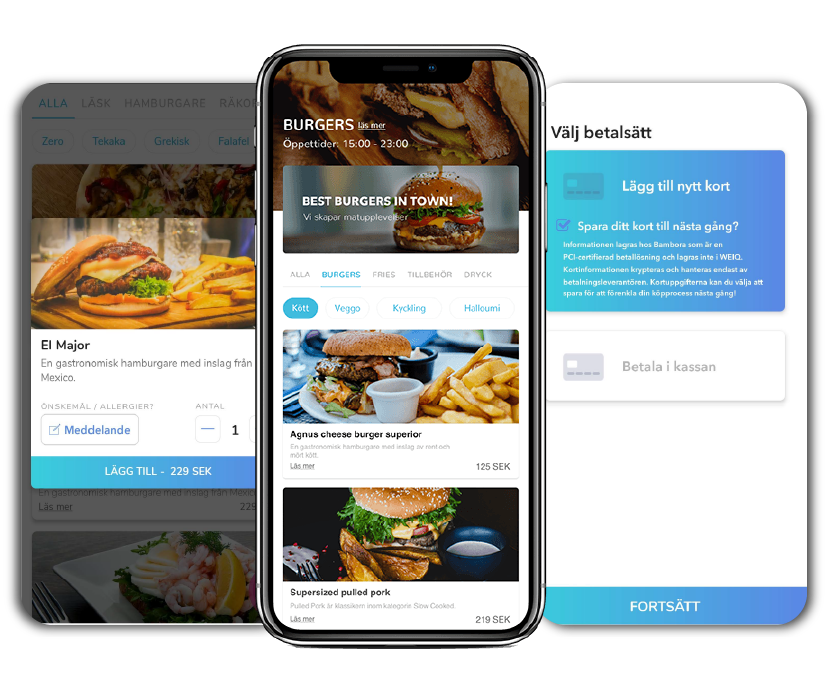 Restaurangapp WEIQ, beställ takeaway eller ta bordsbeställning
