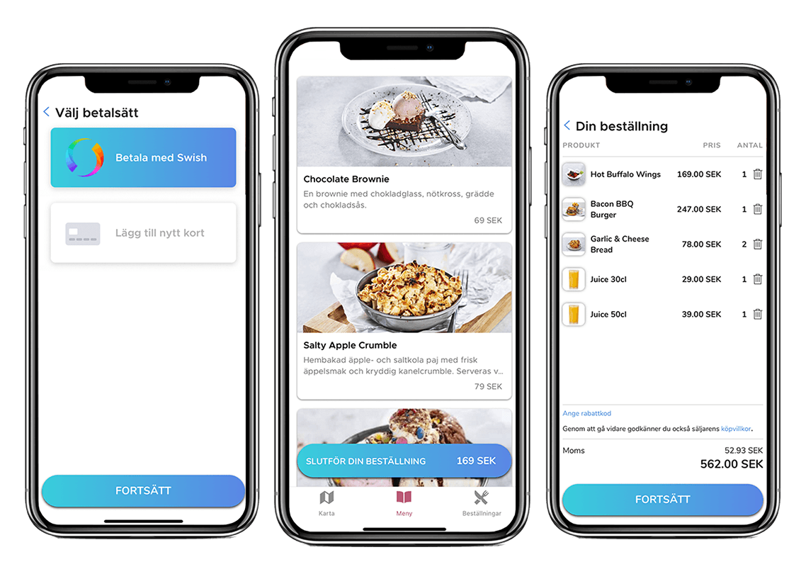 digitala beställningar med Onslip