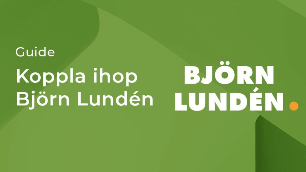 Koppla bokföringstjänsten Björn Lunden till kassasystemet