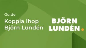 Koppla bokföringstjänsten Björn Lunden till kassasystemet