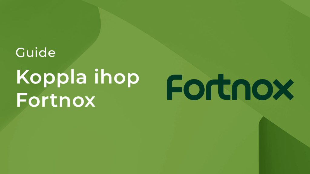 Koppla Fortnox till kassasystemet