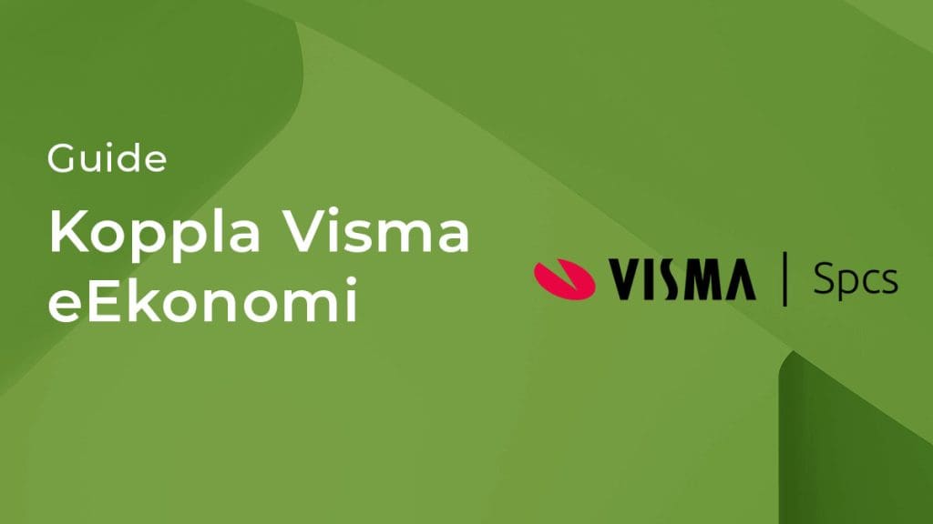 Visma eEkonomi kopplat till kassasystemet